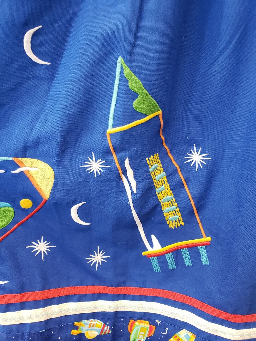 Homemade Handmade Rockets Space Universe Skirt